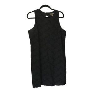 Tommy Bahama Black Eyelet Lace Shift Sheath Sleeveless Tank Dress